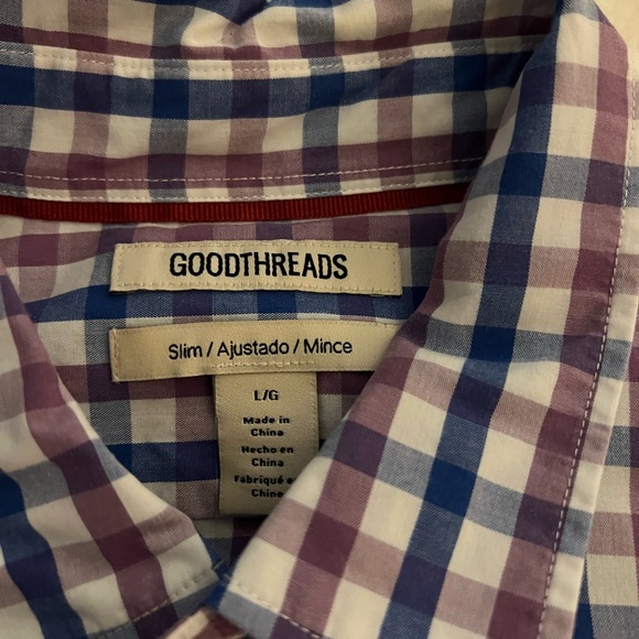 Good Threads long sleeve button down shirt. Sz Medium - Picture 2 of 3